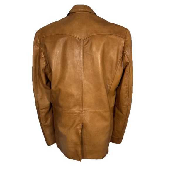 Stetson Leather Jacket Women’s Size Small Tan - Picture 3 of 12